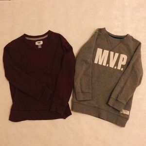 Boys Size 8 Lot of 2 Sweaters Carters Old Navy EUC